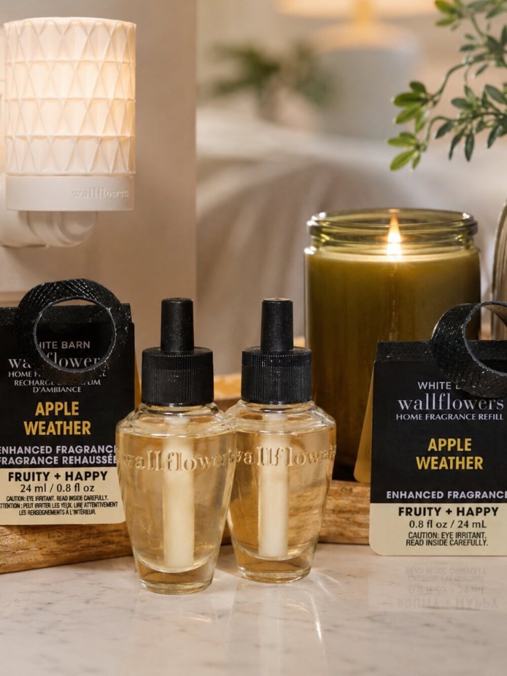 Bath & Body Works Apple Weather Wallflower Refills Set of 2 Discontinued Scent